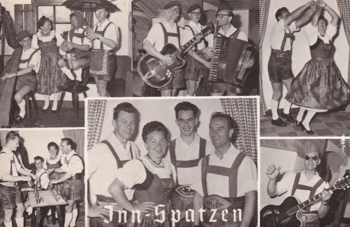 Inn Spatzen Karl Haidinger Austria Music Band Hand Signed Postcard