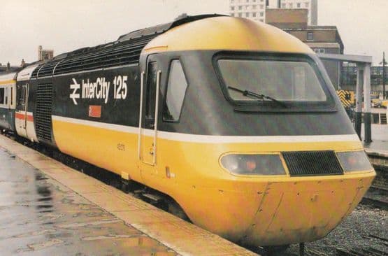 Inter City 125 Shildon to Country Durham Train at Leicester Postcard