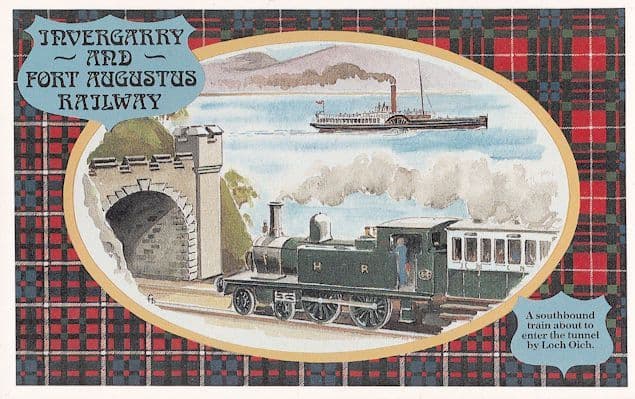 Invergarry & Fort Augustus Railway Loch Oich Tunnel Postcard
