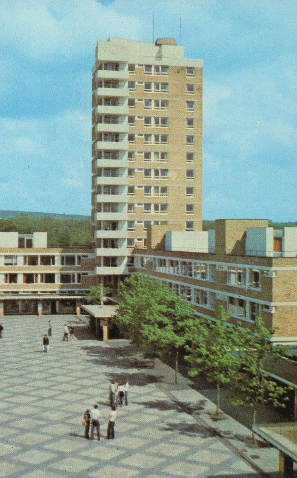 Iowland Towers Lancaster University 1970s Postcard