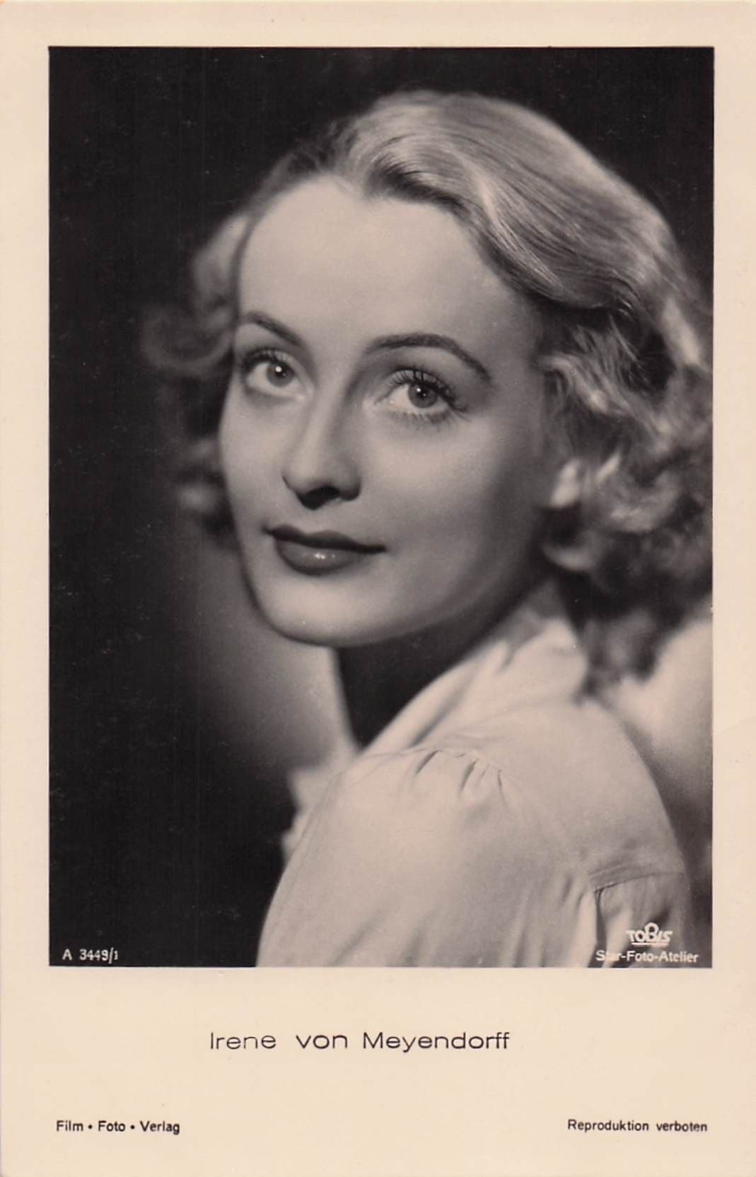 Irene Von Meyendorff Russian German Actress Old Postcard