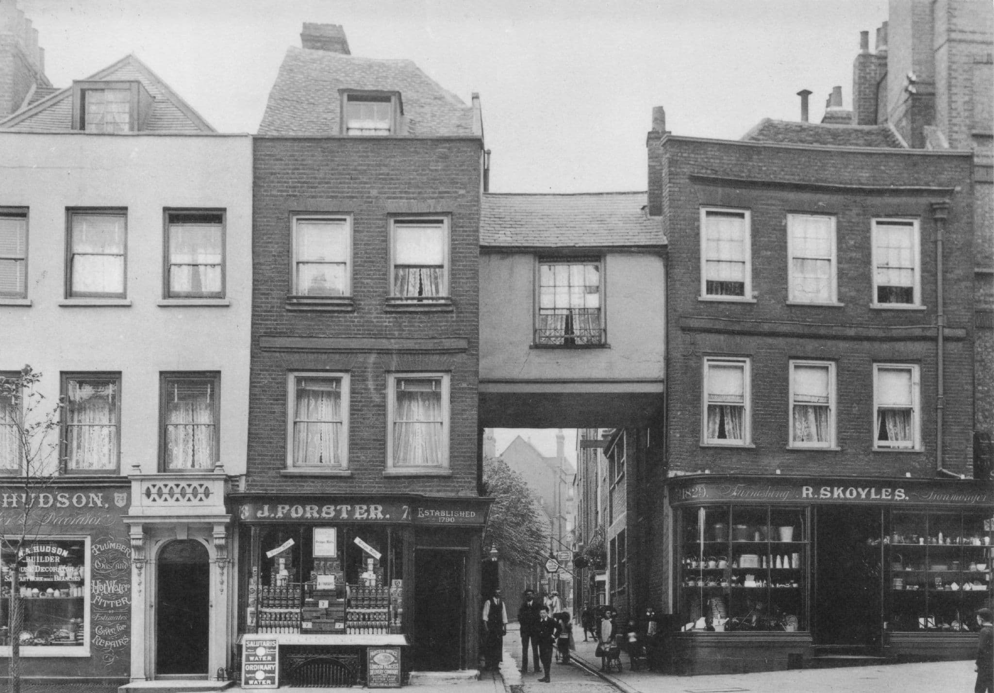 Ironmongers on Hampstead High Street in 1908 London Photo Postcard