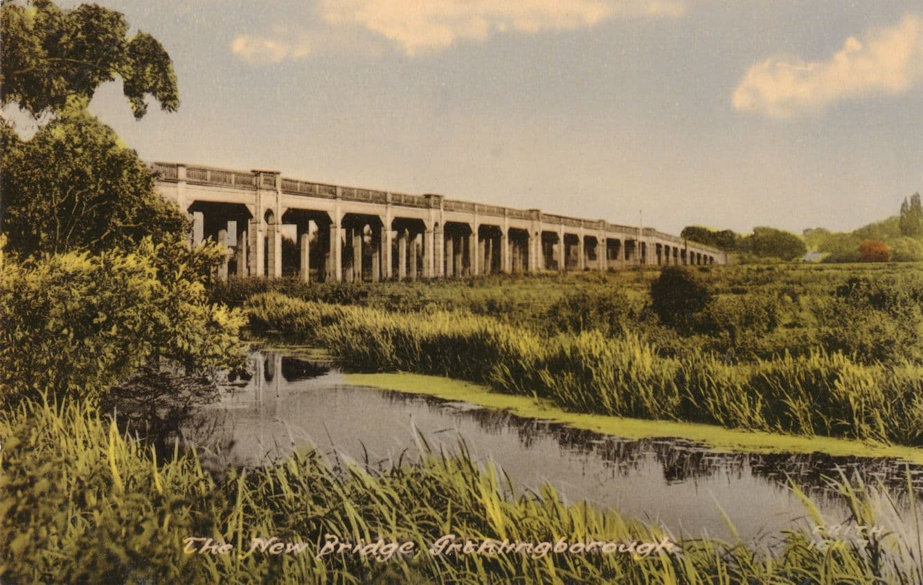 Irthlingborough Northampton The New Bridge Friths Rare Old Postcard