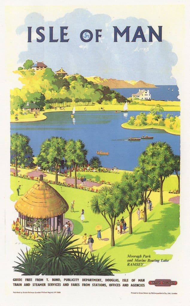Isle Of Man Free Travel Guide Travel Poster Advertising Postcard