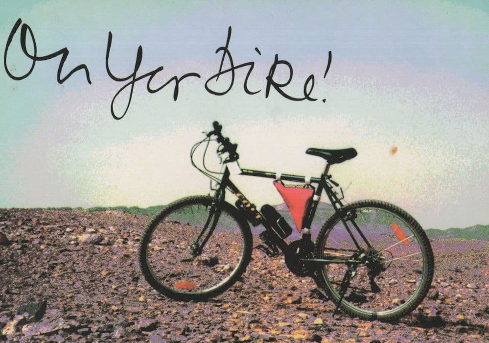 Israel & Jordon Cycle Bike Bicycle Ride Experience Postcard