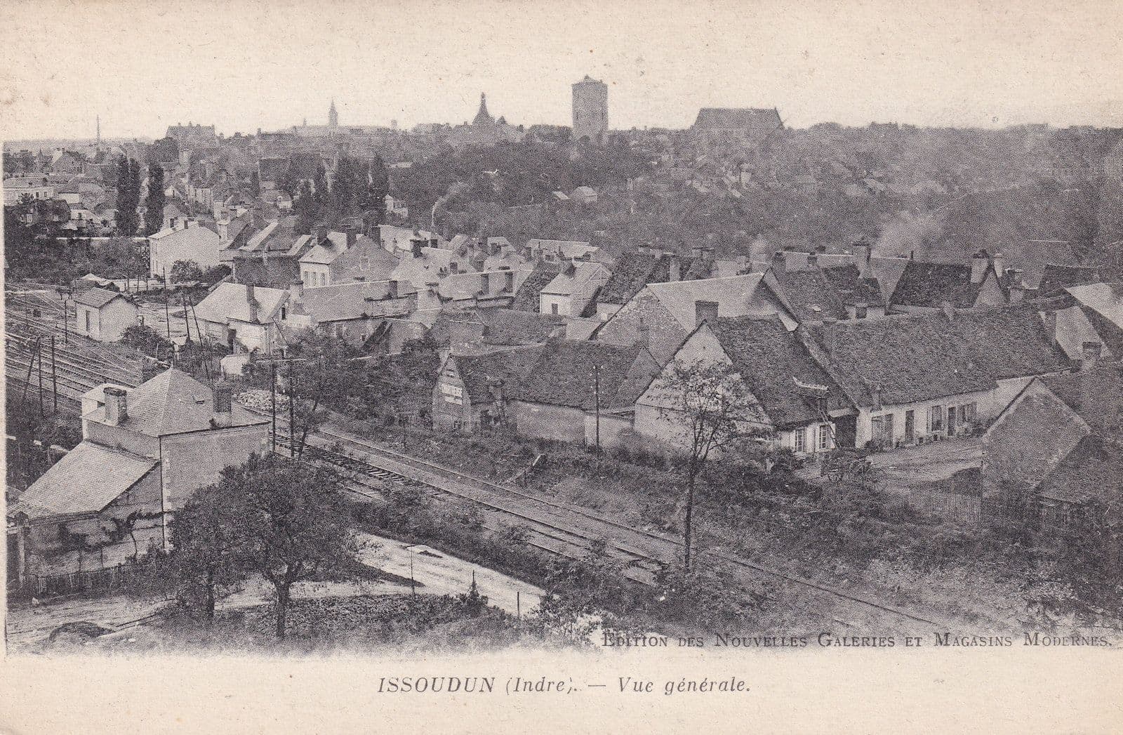 Issouden French Spectacular Aerial Antique Postcard