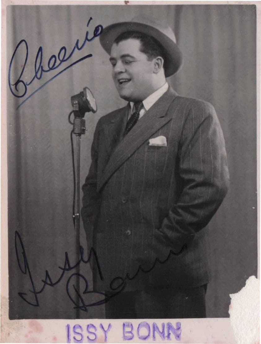 Issy Bonn Jewish Old Comedian Music Hall Hand Signed Photo