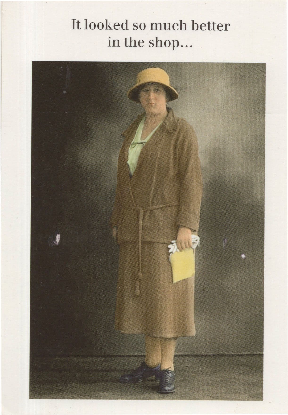 It Looked Better In The Shop London Clothes Comic Fashion Postcard