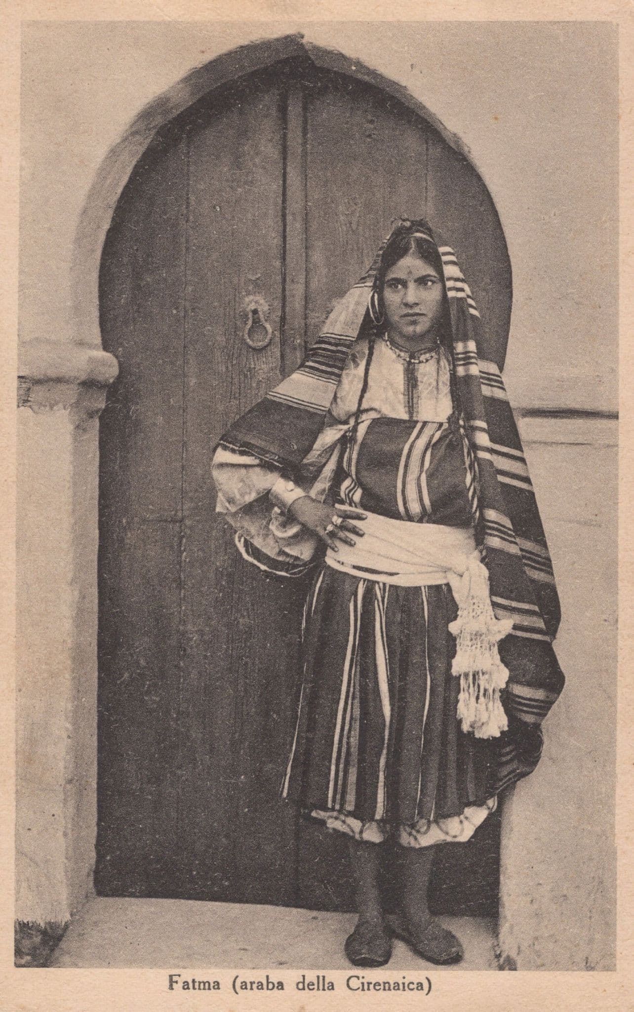Italian Fatma Caranaica Antique Glamour Italy Old Postcard