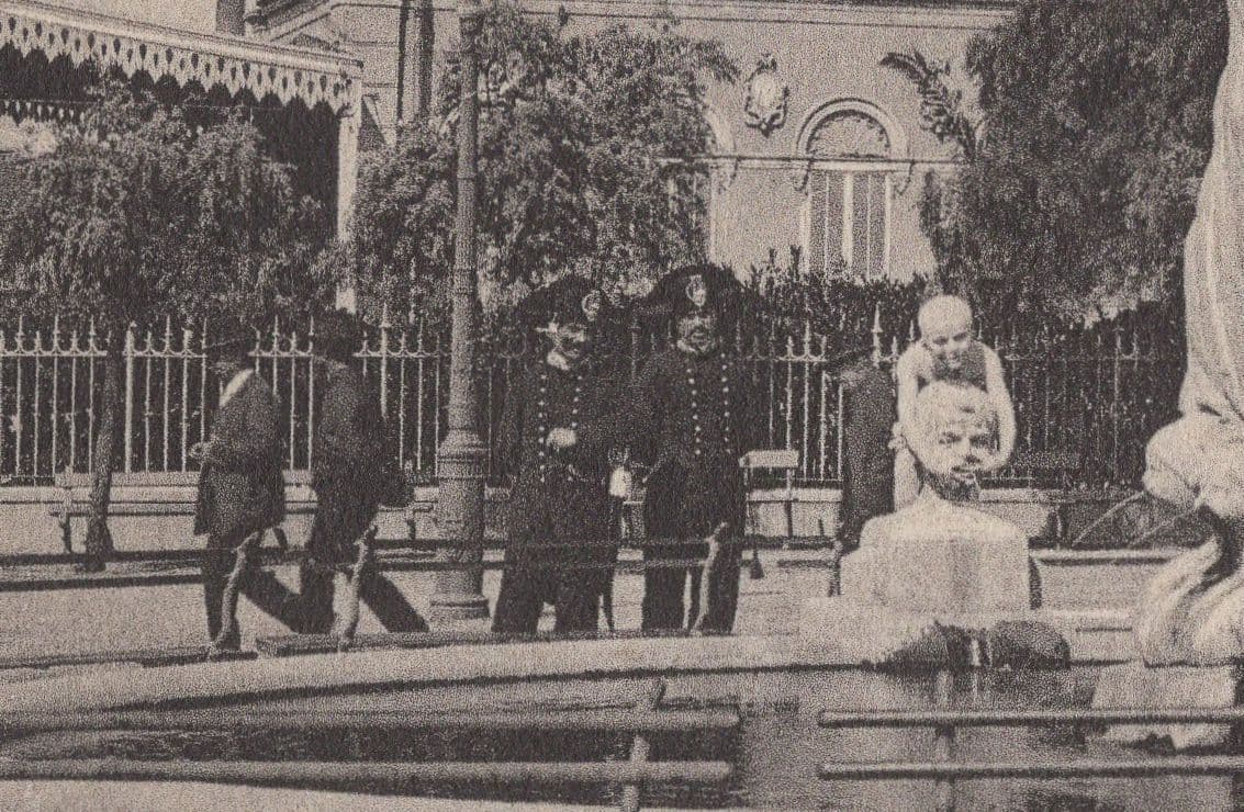 Italian Police At Savona Stabilimento e Teatro Wanda Italy Old Postcard
