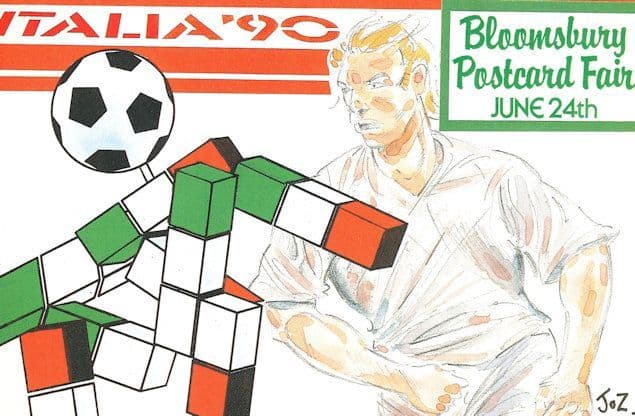 Italy Italia World Cup 1990 Fair Advertising Postcard
