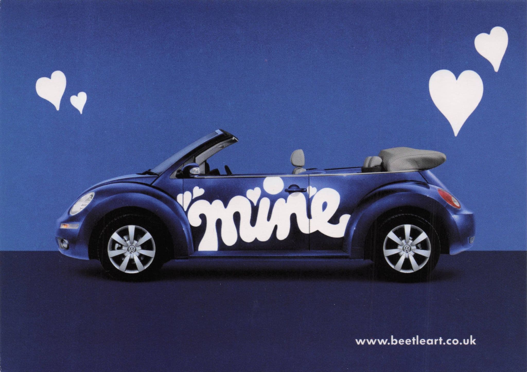 Its All Mine Beetle Volkswagen New Look Car Advertising Postcard