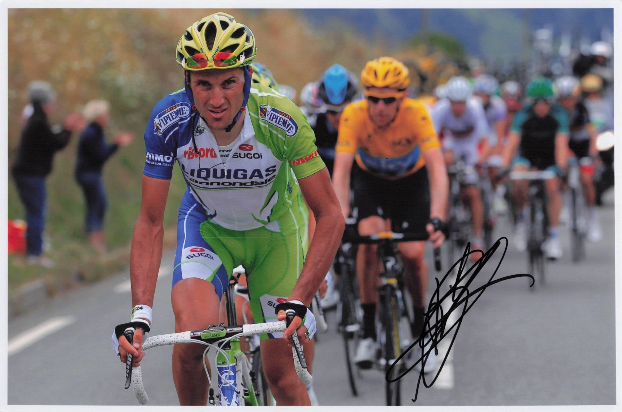Ivan Basso Italian Cyclist 2012 Tour De France 12x8 Hand Signed Photo