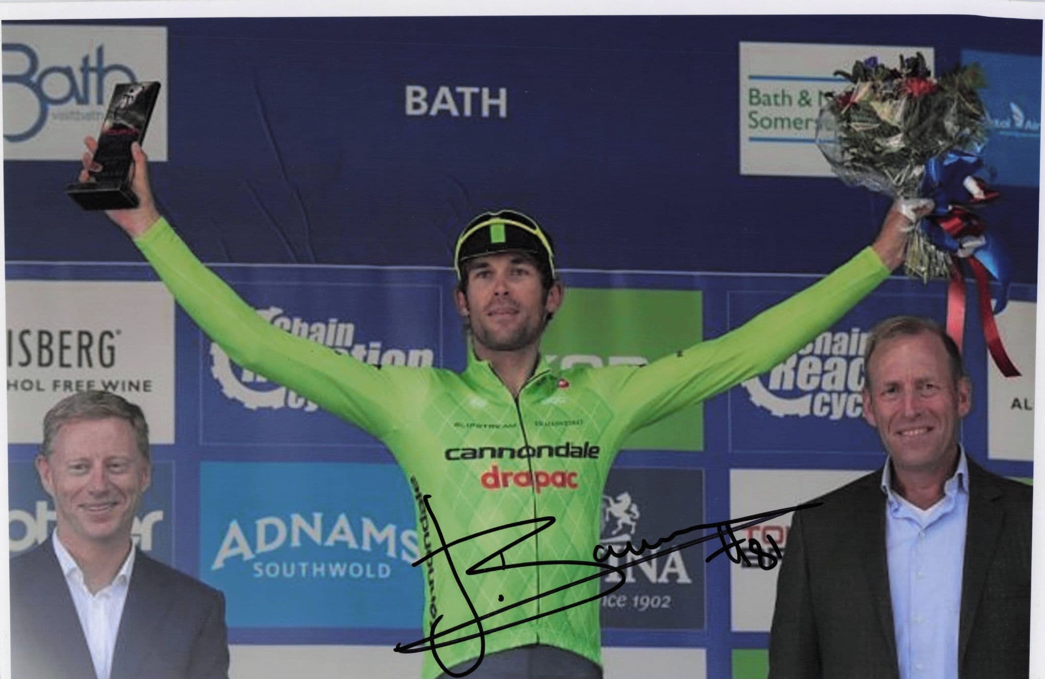 Jack Bauer New Zealand Cyclist 2016 Tour Of Britain 12x8 Hand Signed Photo