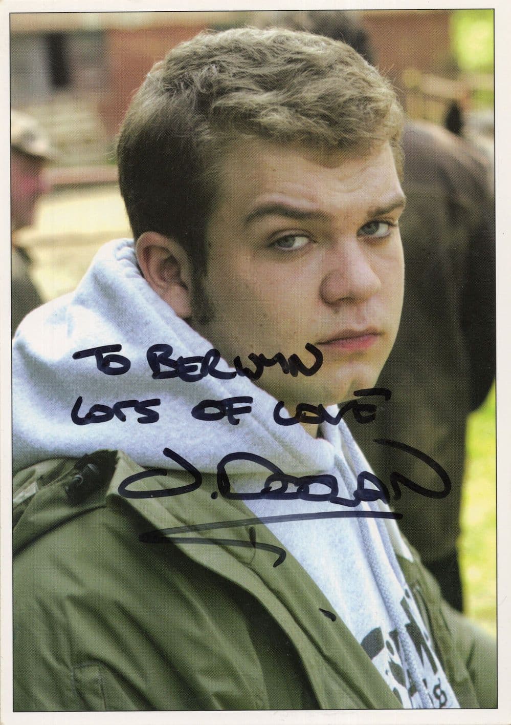 Jack Doolan as Tyler The Green Green Grass Hand Signed Official Cast Card Photo