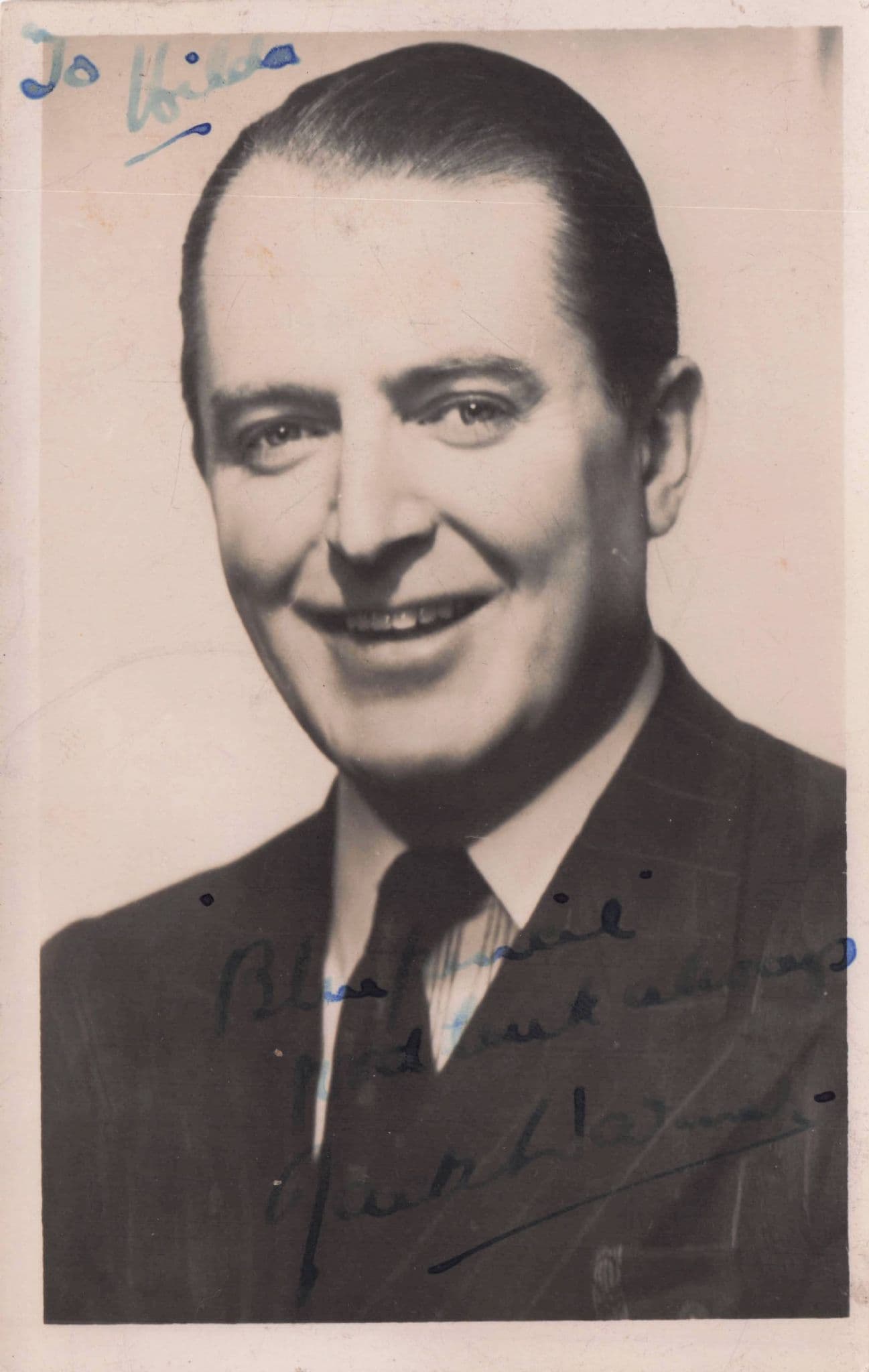 Jack Warner Dixon Of Dock Green Vintage Hand Signed Photo