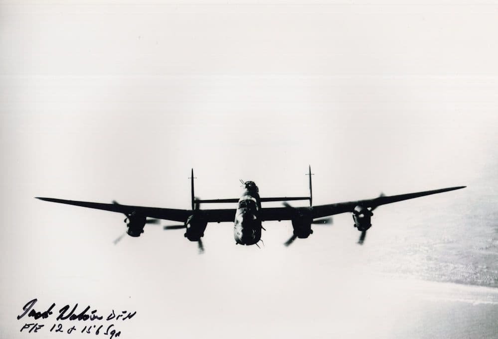 Jack Watson WW2 D-Day Veteran Pilot 12x8 Hand Signed Photo
