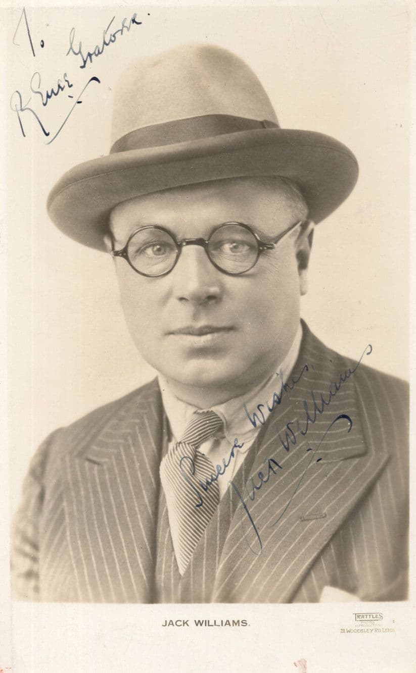 Jack Williams Possibly Old Western Film Stuntman Hand Signed Photo