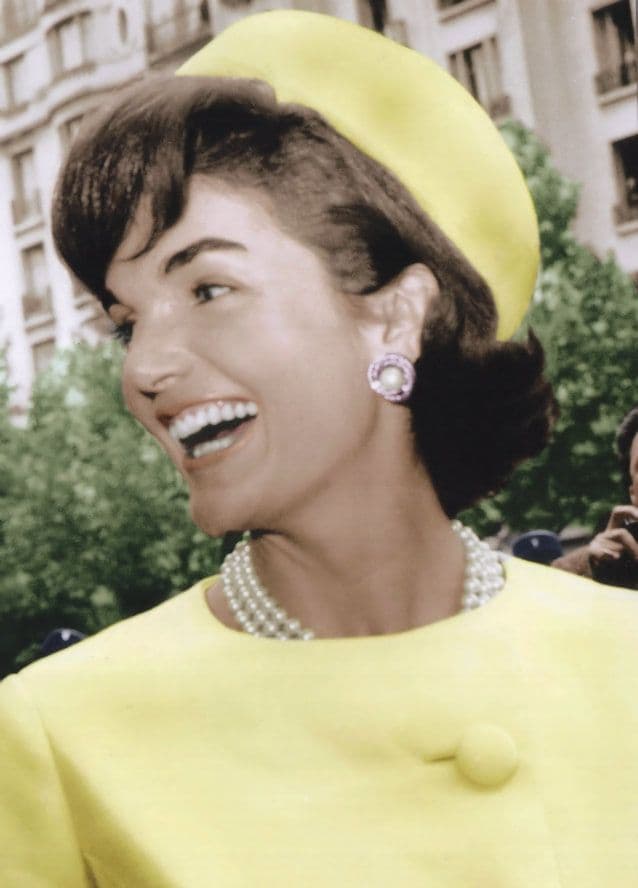 Jackie Kennedy Wife Of USA President John JFK Stunning Photo Postcard