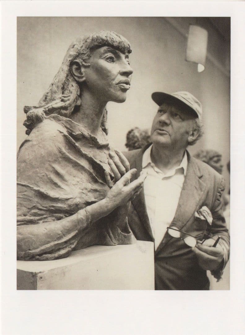 Jacob Epstein Loughton Artist Sculptor Photo Award Postcard