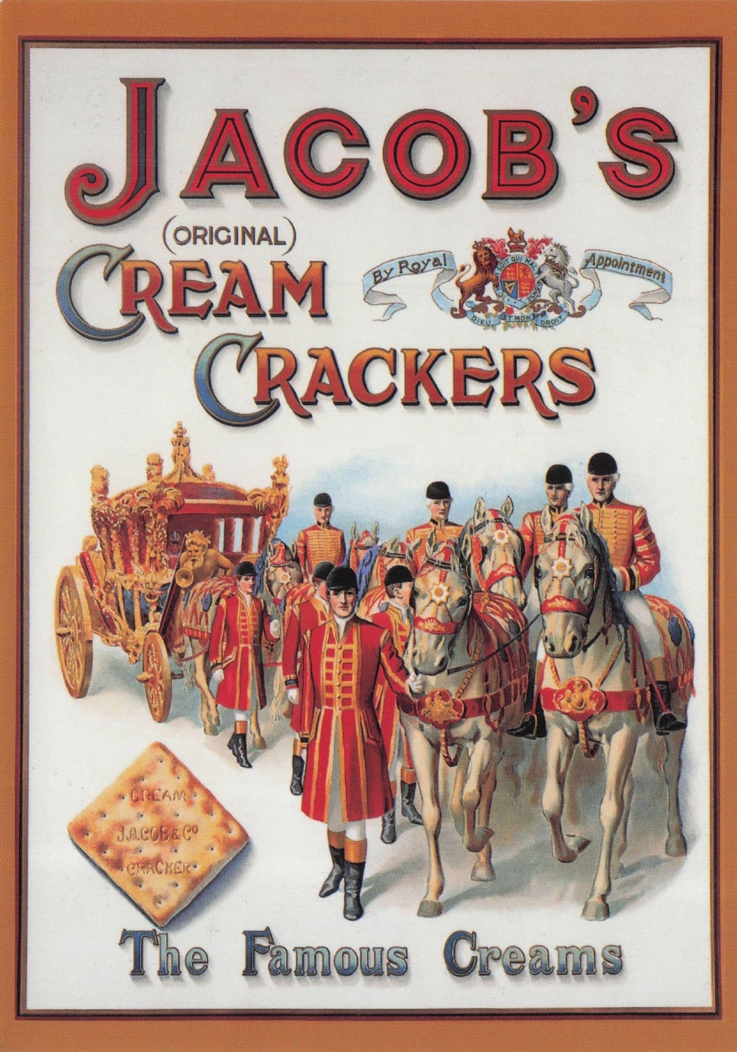 Jacob's Cream Crackers Vintage Biscuit Show Card Advertising Postcard