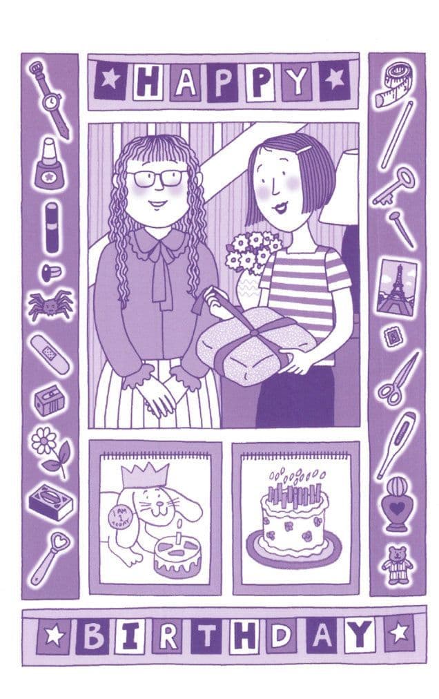 Jacqueline Wilson Cookie Happy Birthday Art Book Postcard