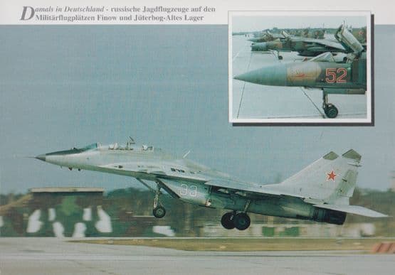 Jagdflugzeuge Jutebog Altes Lager NVA Damals Deutschland Plane German Postcard