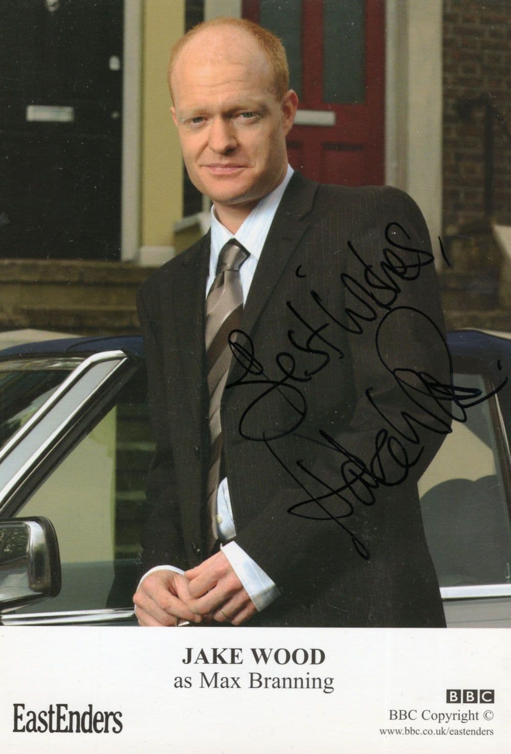Jake Wood Max Branning in BBC Eastenders Hand Signed Cast Card Photo