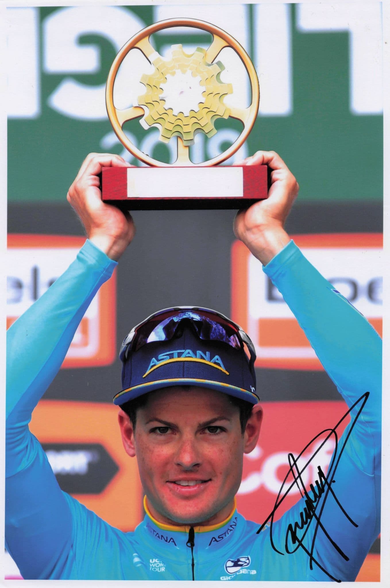 Jakob Fuglsang Denmark Cyclist 2014 Liege Baston Race 12x8 Hand Signed Photo