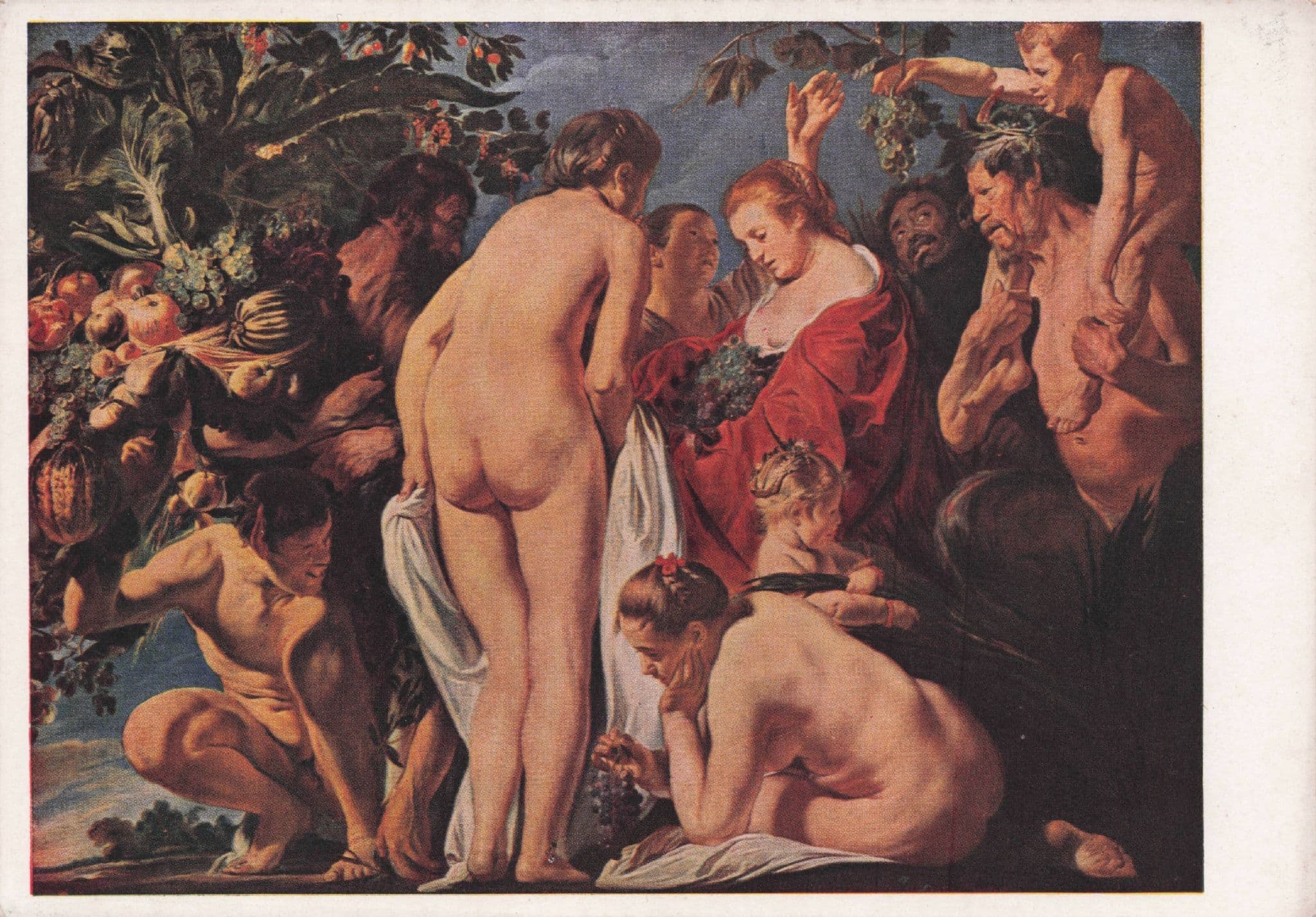 Jakob Jordaens De Overloed Allegorie De La Fecondite Painting Postcarc
