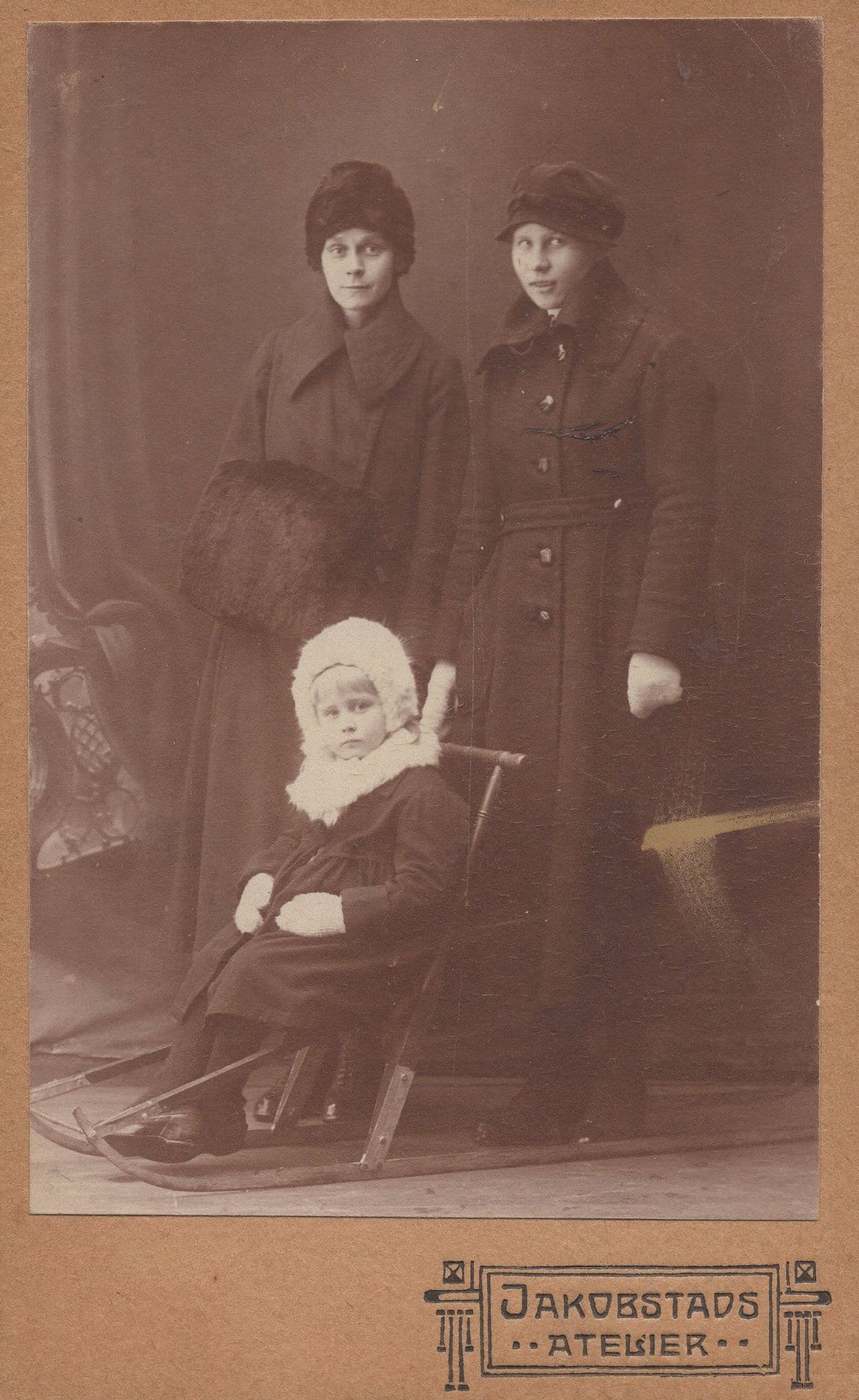 Jakobstad Ostrobothnia Finland Antique Old Cabinet Photo Card
