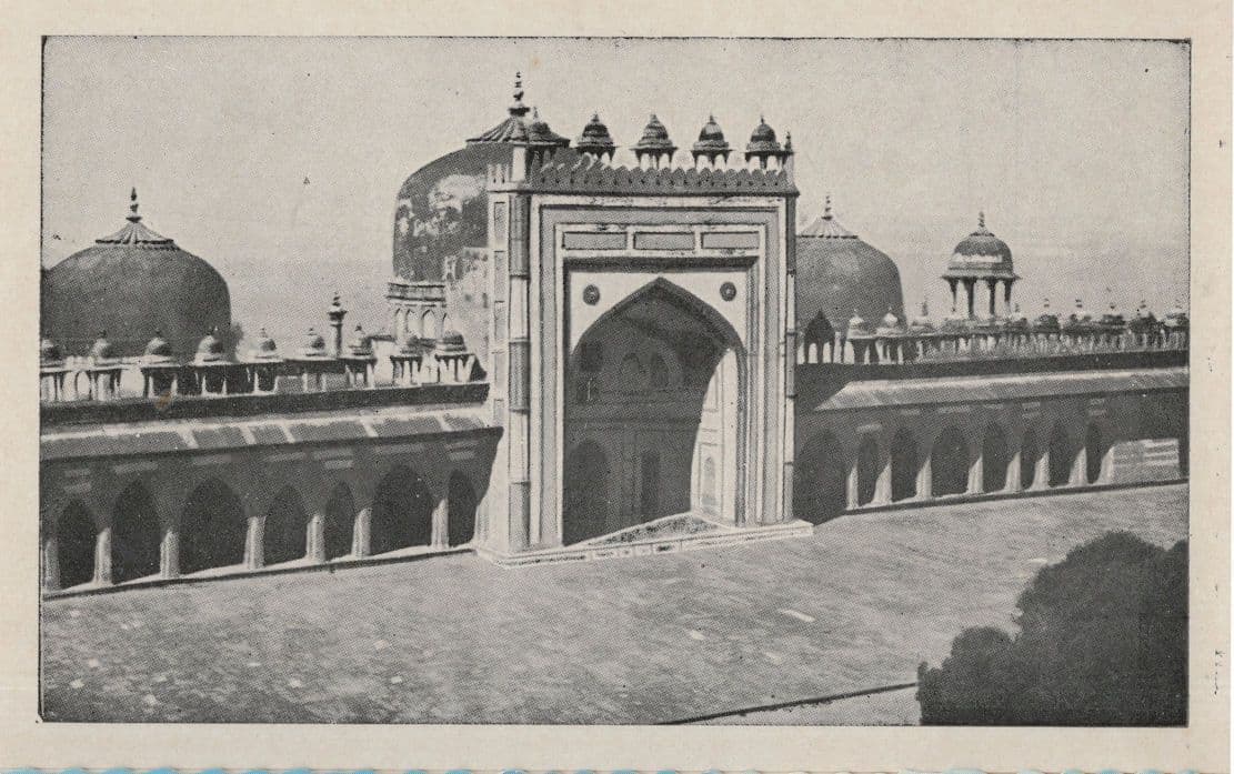Jama Masjid F Sikri King Akbar Mosque Largest In India Postcard