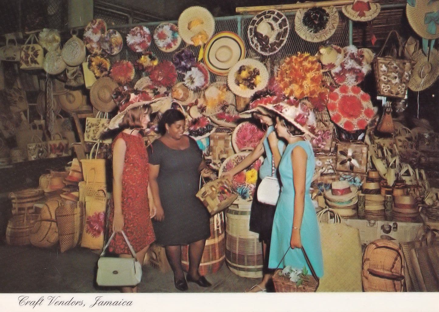Jamaica Craft Vendors Postcard