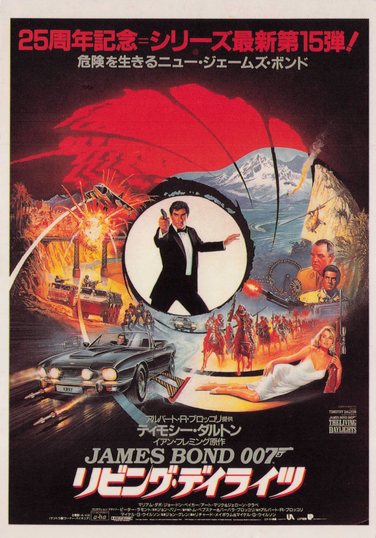 James Bond 007 The Living Daylights Film Rare Japanese Postcard