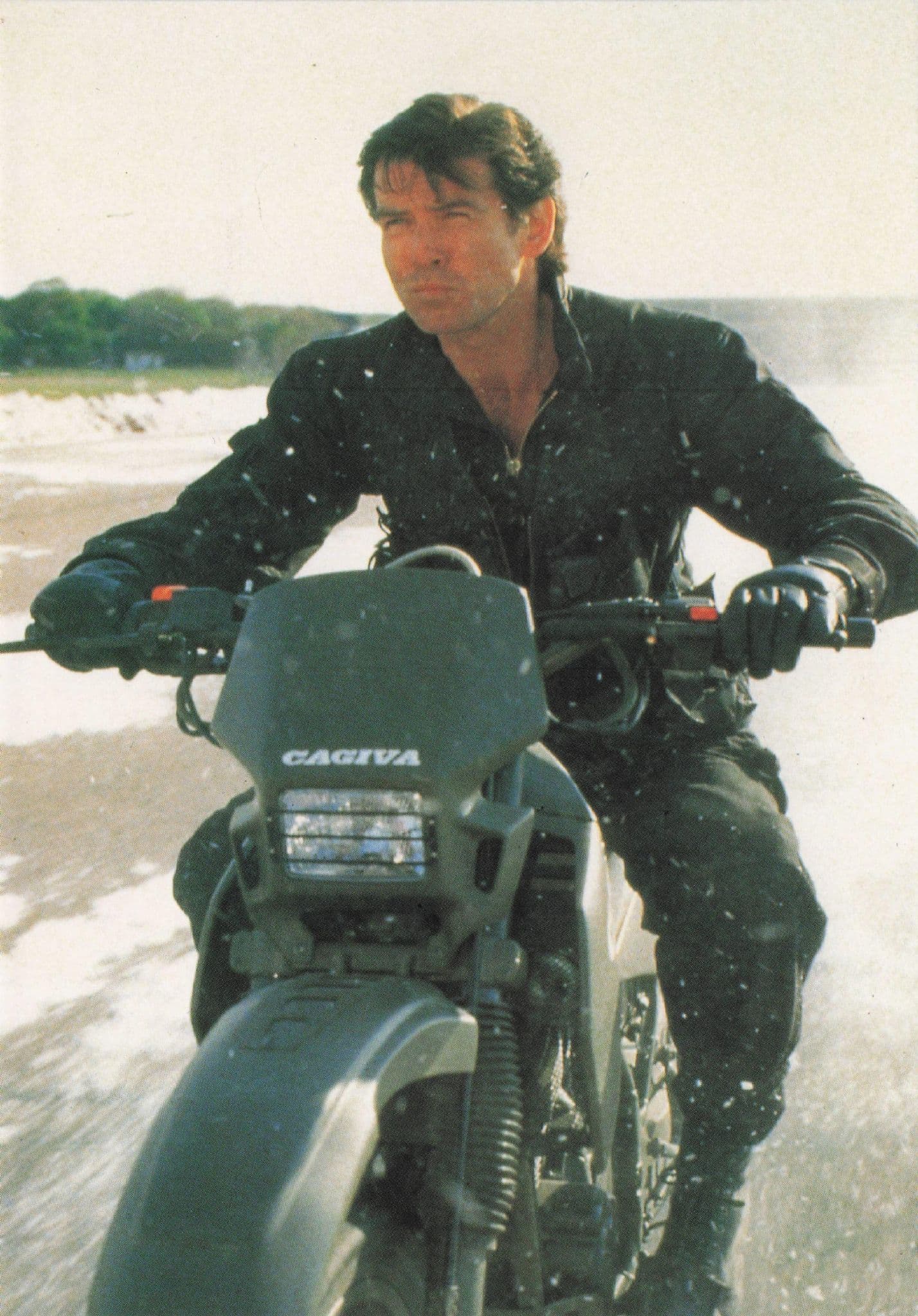James Bond Goldeneye Motorcycle Movie Film Still Postcard