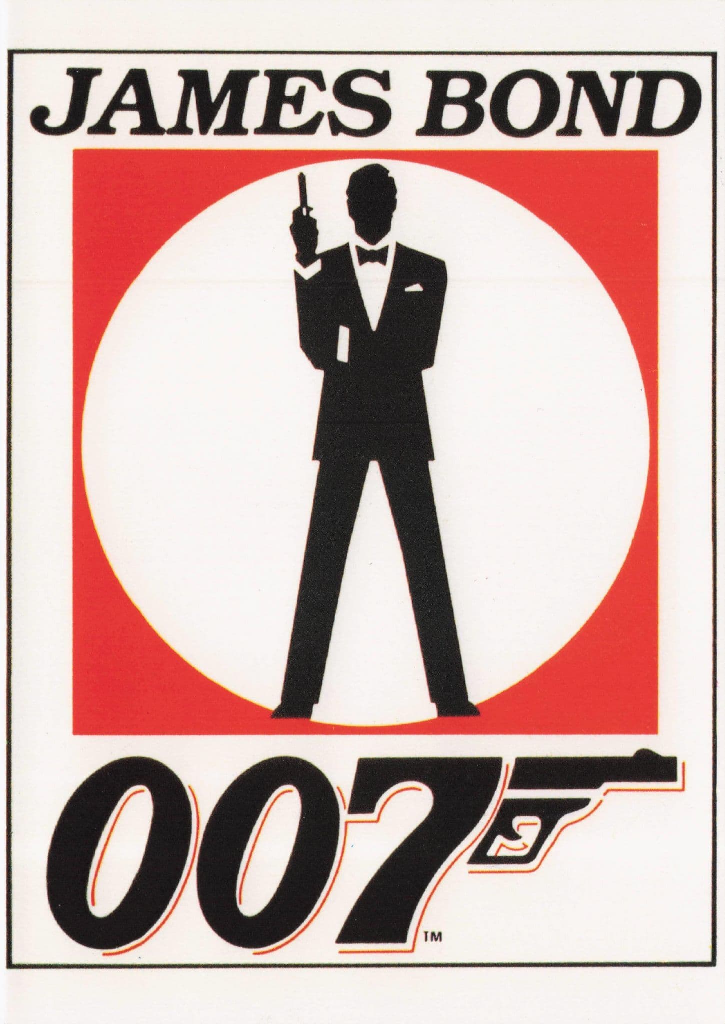 James Bond Opening Credits Film Silhouette Holland Rare Postcard