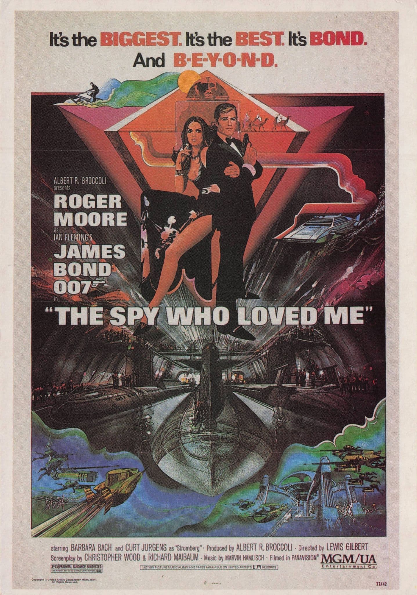 James Bond Soy Who Loved Me Film Vintage London Magazine Postcard