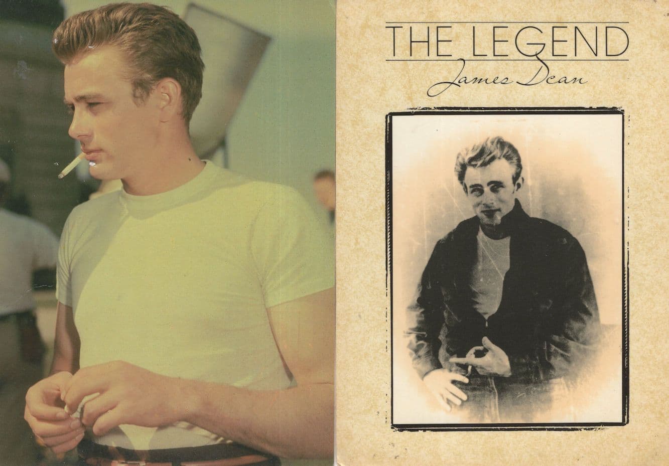 James Dean Actor 2x Photo Postcard s