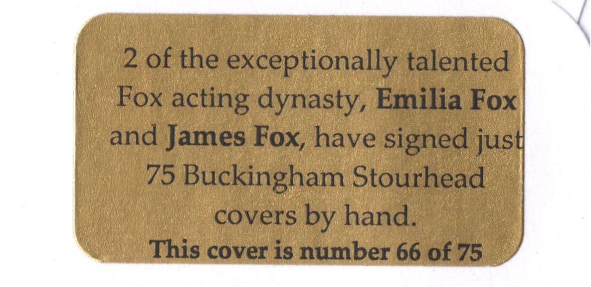 James & Emilia Fox National Trust LTD TO 75 MULTI Hand Signed FDC