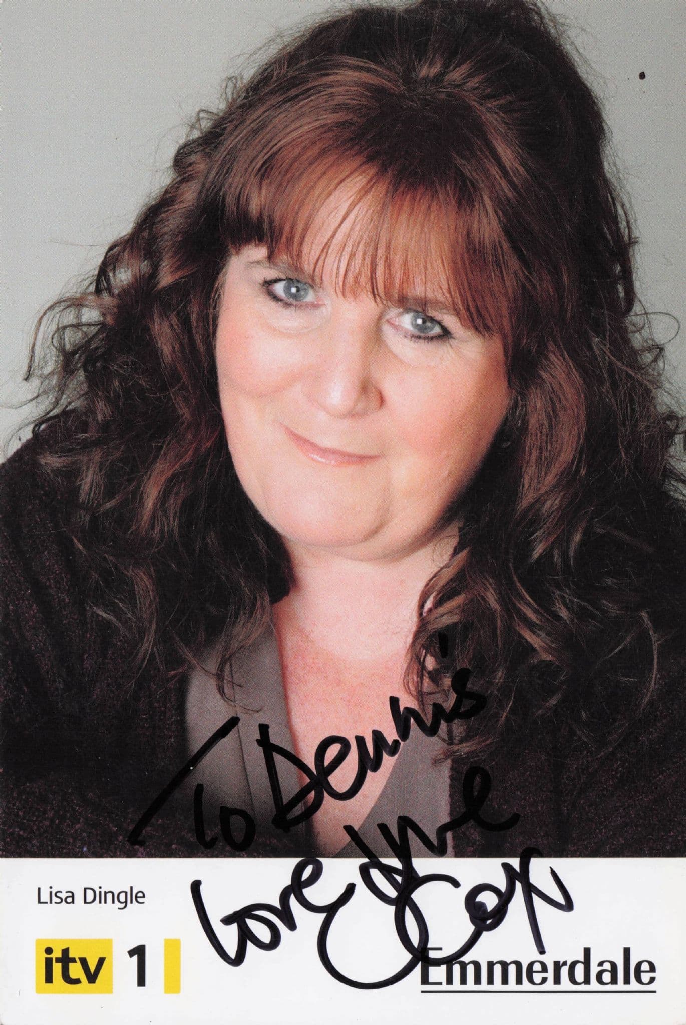 Jane Cox Lisa Clegg Emmerdale Hand Signed Cast Card Photo