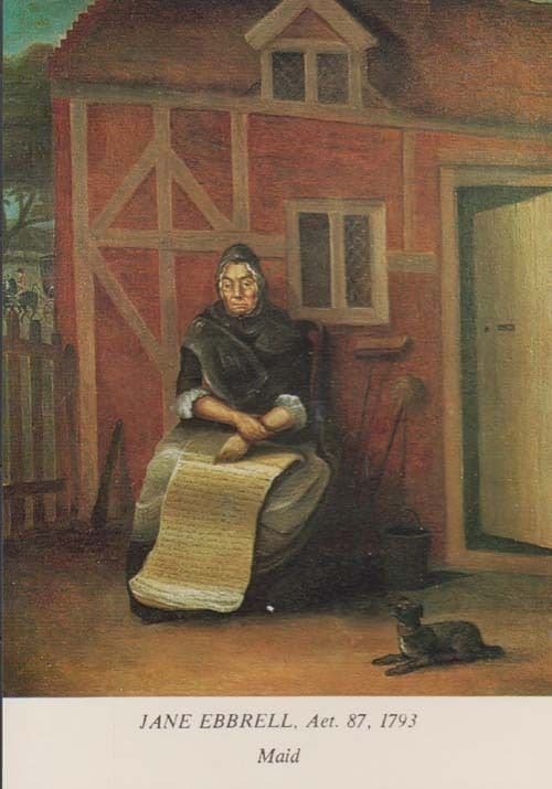 Jane Ebbrell Victorian Wales Maid Painting Rare Welsh Museum Postcrd s
