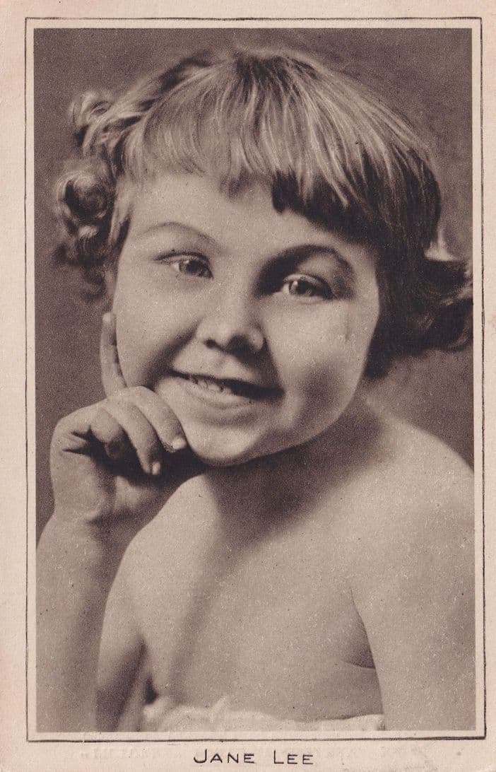 Jane Lee Scottish Child Actress Film Star Old Postcard