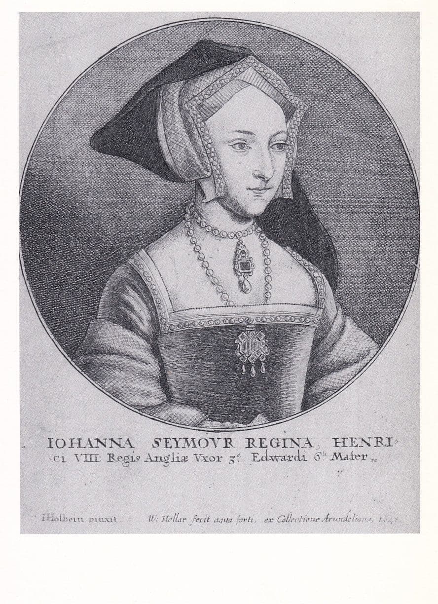 Jane Seymour W Hollar Painting National Portrait Gallery Postcard
