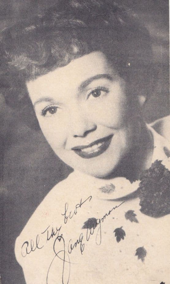 Jane Wyman Official Thank You From California Fan Printed Signed Photo Postcard