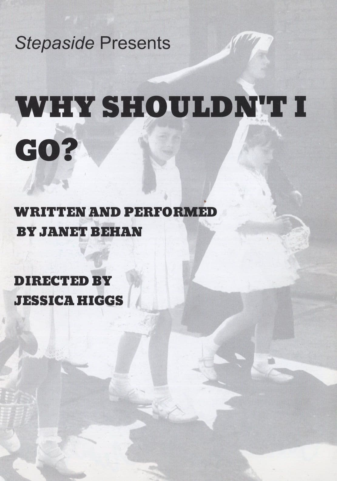 Janet Behan Irish Playwright Hand Signed Theatre Flyer