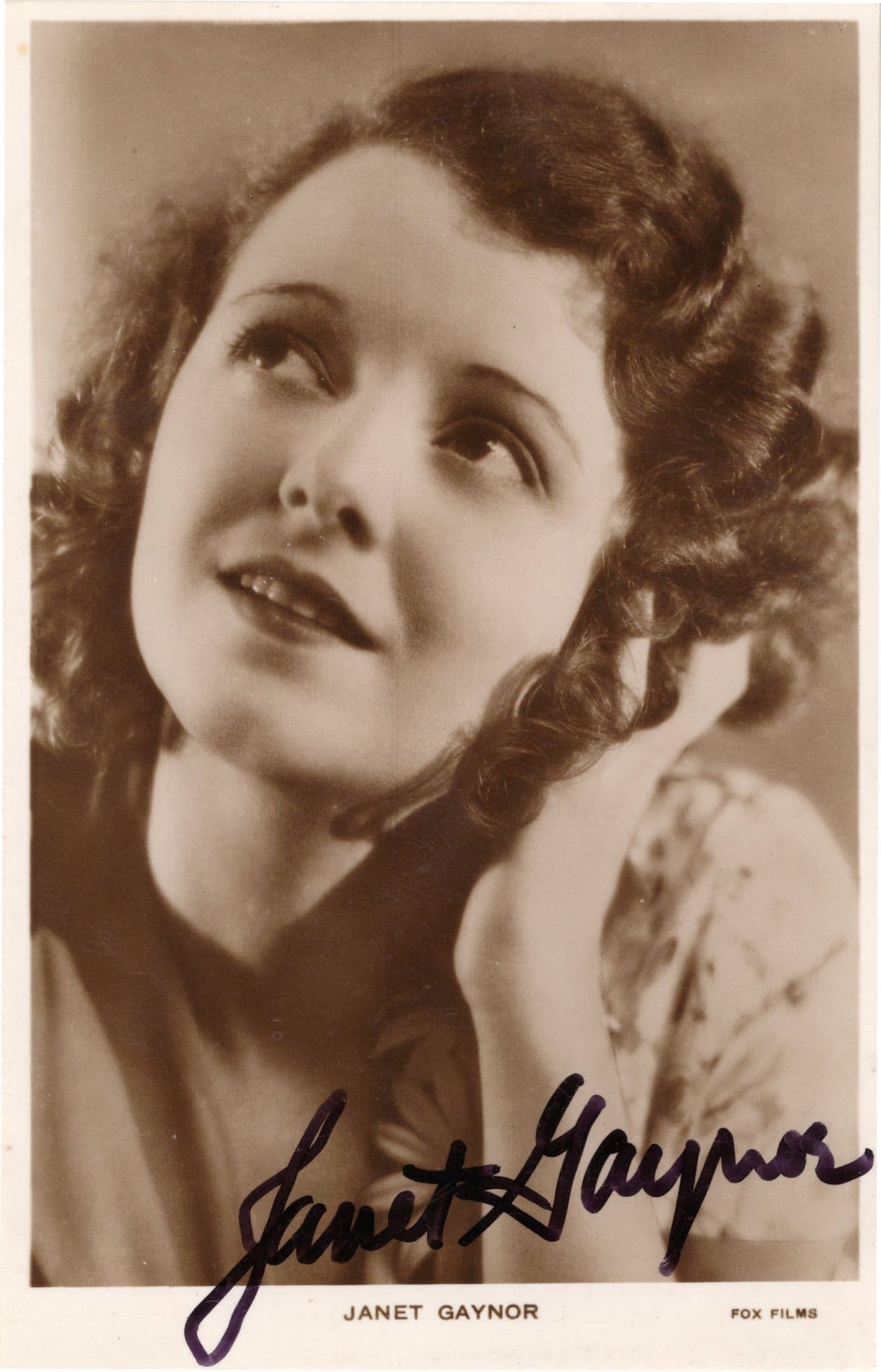 Janet Gaynor Antique Autograph Undedicated Hand Signed Photo