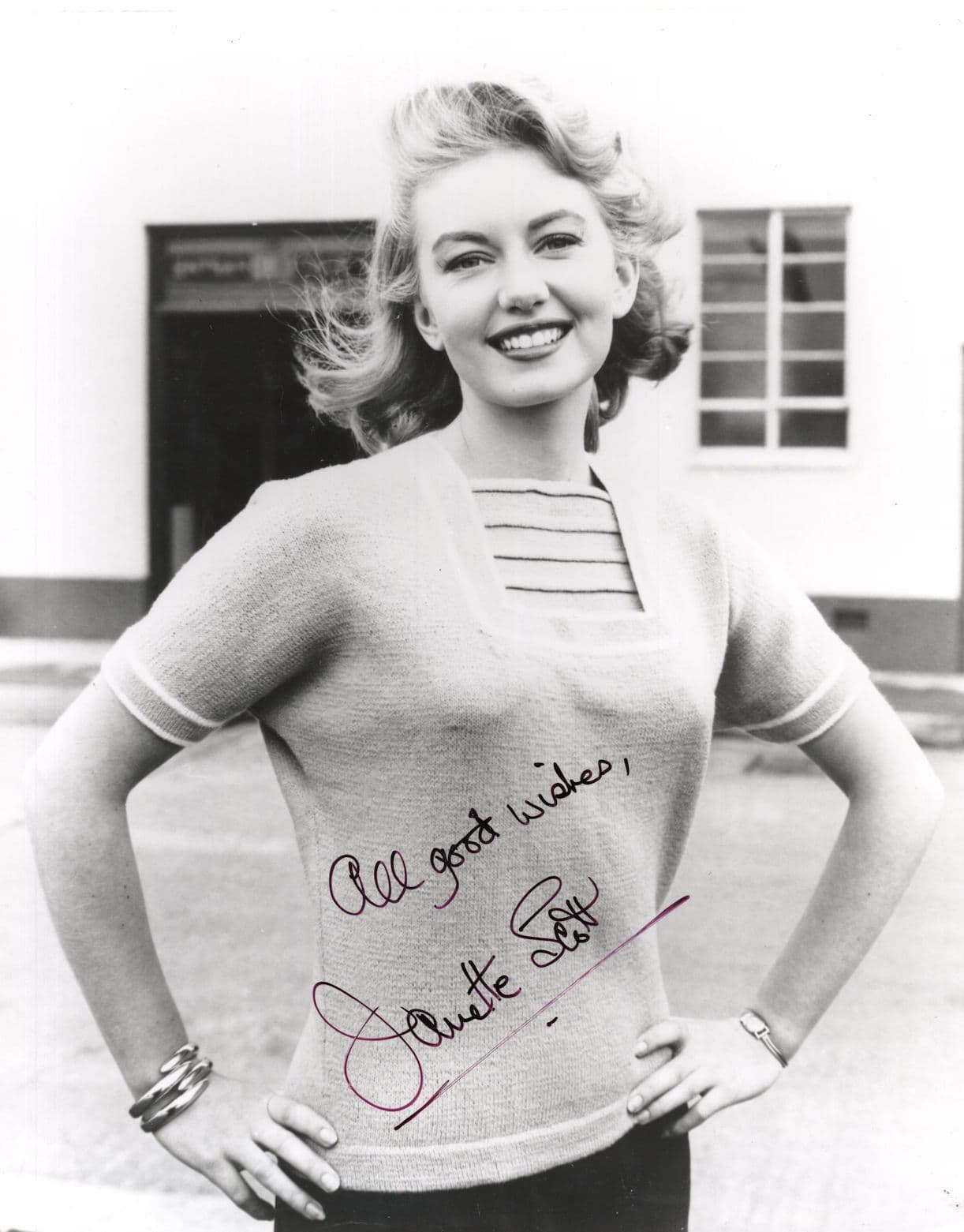 Janette Scott of Hammer Horror Films Vintage 10x8 Hand Signed Photo