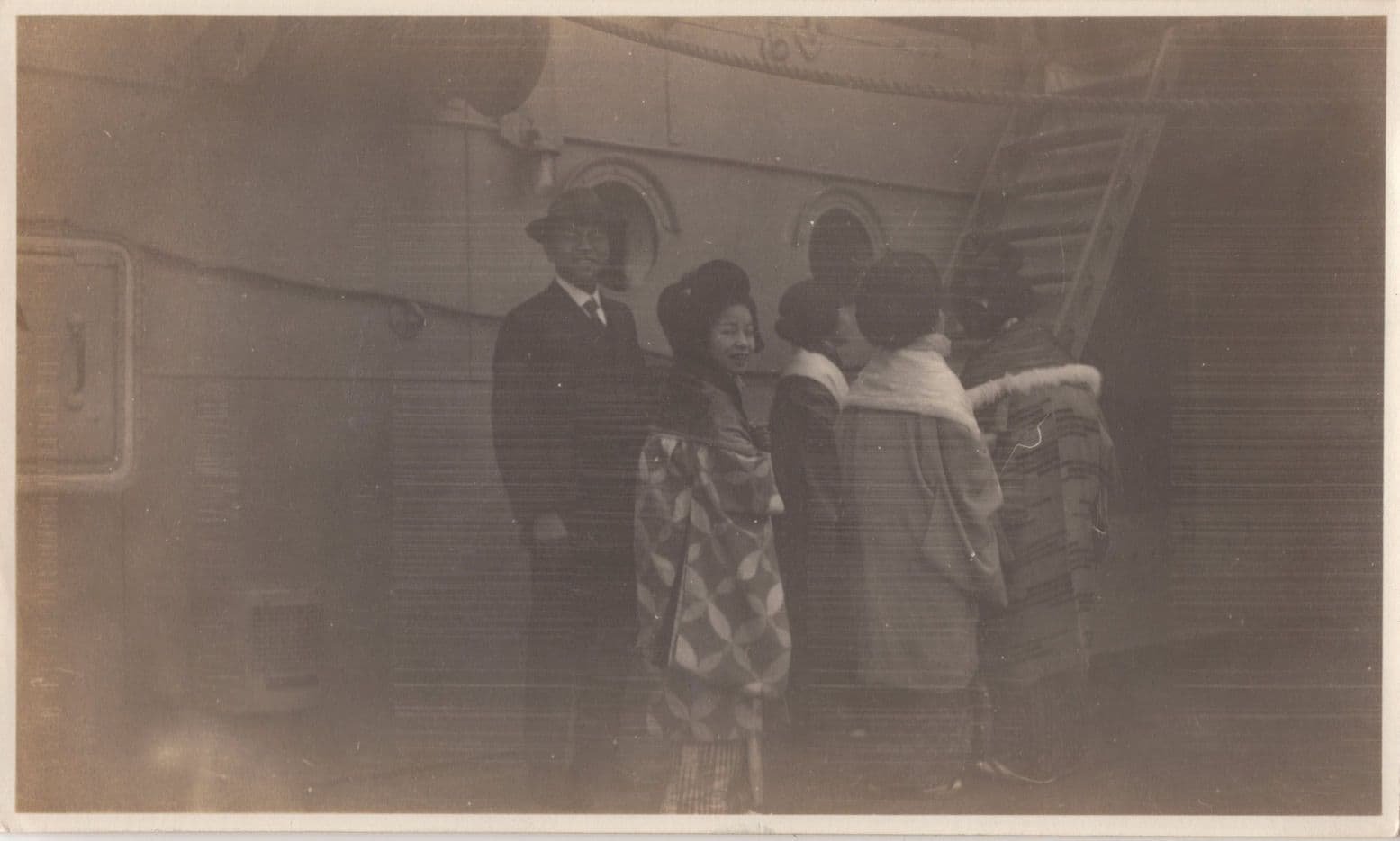 Japanese 1928 Cruise Ferry Ship Old Boat Trip Tour Antique Photo