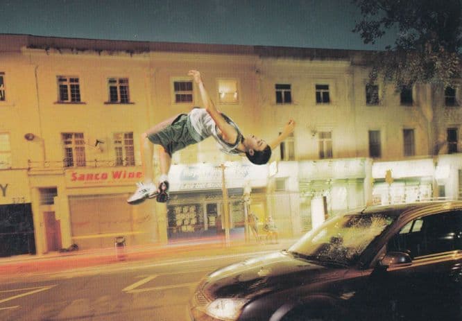 Japanese Boy Crashing Into Windscreen UNIQUE Disaster London Photo Art Postcard