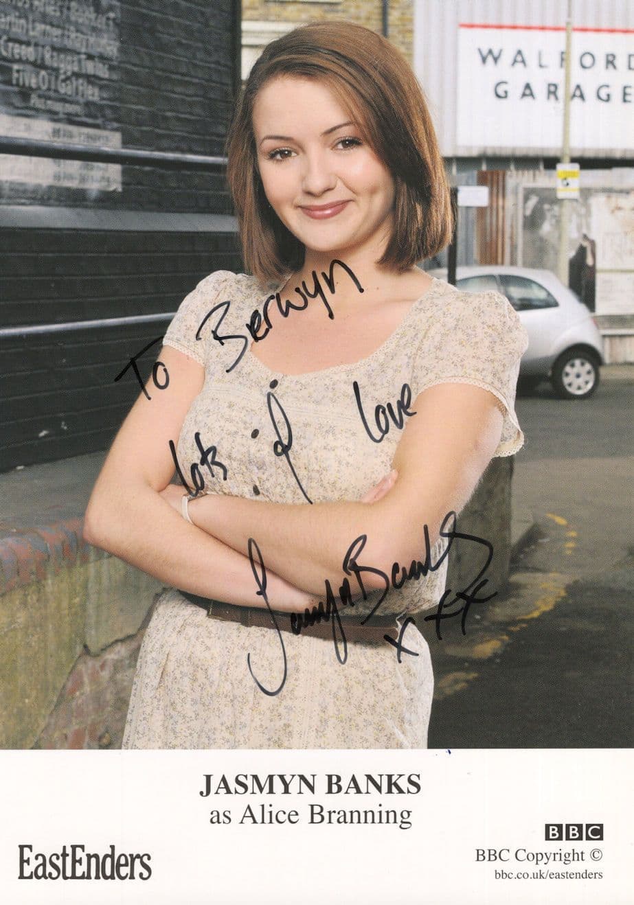 Jasmyn Banks as Alice Branning Eastenders Rare Hand Signed Cast Photo